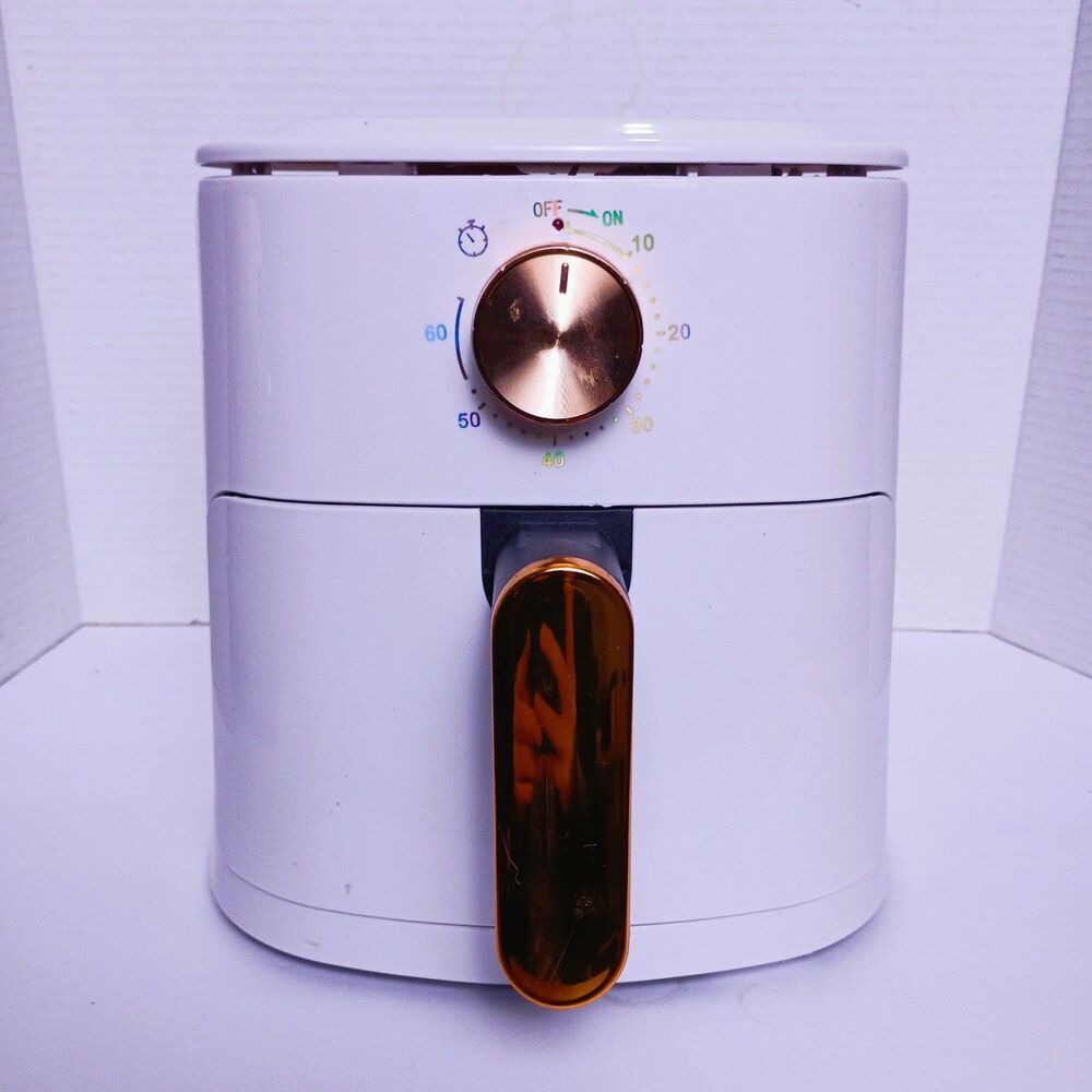 Hot Air Fryer 5.5L with Manual Rotary Knob Healthy Cooking Oil Free 700W, White